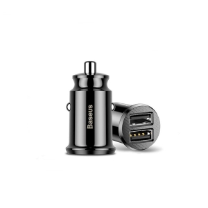 CL adaptér Baseus Grain, 2x USB A, PD 31W, černá