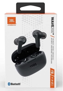 JBL Wave 200 TWS bluetooth headset barva černá