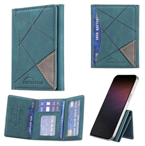 MagSafe wallet Binfen Color, na kreditní karty s funkcí stojánku, 6 slotů na kartu, zelená