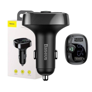 Transmitér FM Bluetooth Baseus (S-09A), 2x USB A, 18W, barva černá