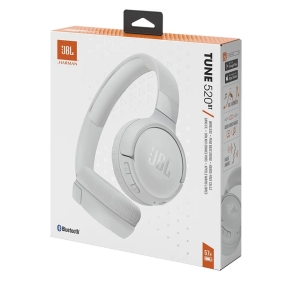 Sluchátka JBL T520BTWHT Tune 520, barva bílá