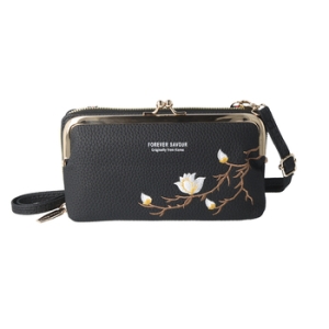 Pouzdro na telefon, univerzální, (crossbody) barva černá