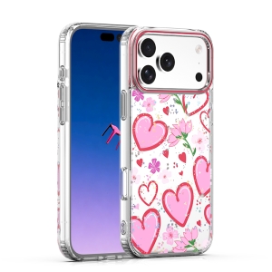 Pouzdro Back Case Love iPhone 16 Pro, transparent