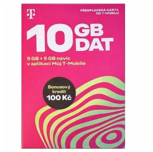 Twist SIM předplacená karta 10GB (5GB + 5GB ZDARMA) + 100 Kč kredit