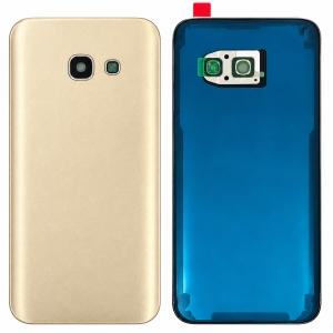 Kryt baterie Samsung A320 Galaxy A3 (2017) + sklíčko kamery gold