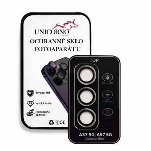 Unicorno ochranné sklo fotoparátu s aplikátorem Samsung A376, A576 Galaxy A37 5G, A57 5G black