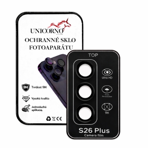 Unicorno ochranné sklo fotoparátu s aplikátorem Samsung S946 Galaxy S26 Plus black