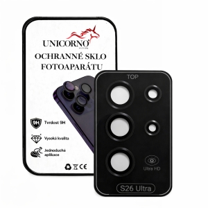 Unicorno ochranné sklo fotoparátu s aplikátorem Samsung S948 Galaxy S26 Ultra black