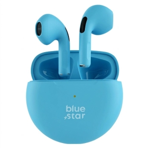 Bluetooth headset Blue Star Circle Baet TWS, barva tyrkysová