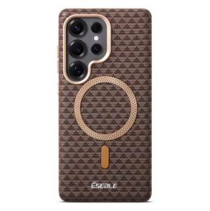 Back Case Magnetic Leather Samsung S941 Galaxy S26, Brown