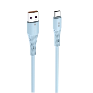 Kabel USB A do USB C Forcell F-Energy QC4.0 3A 66W silikonový 1m, modrá