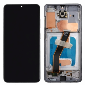 Dotyková deska Samsung G980, G981 Galaxy S20 4G/5G + LCD s rámečkem silver (gray) - IN-CELL (without fingerprint)
