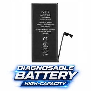 Baterie iPhone 15 3640mAh Li-ion Diagnosable High-Capacity