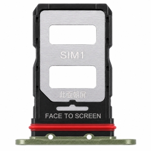 Držák (šuplík) SIM Xiaomi 14T, 14T Pro green