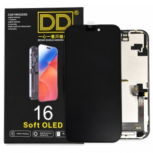 Dotyková deska iPhone 16 + LCD black - DD SOFT OLED