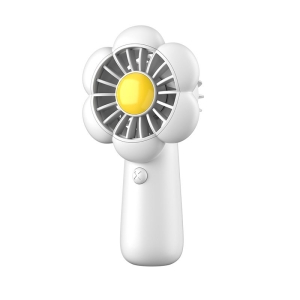 Mini přenosný ventilátor LLD-F83F, nastavitelný úhel větráku, 3 rychlosti, barva bílá