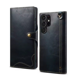 Retro Leather Book Samsung S931 Galaxy S25, Navy