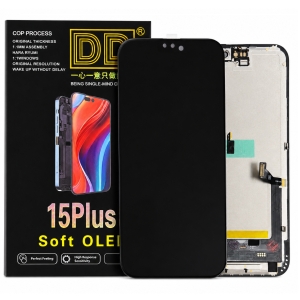 Dotyková deska iPhone 15 PLUS + LCD black - DD SOFT OLED