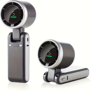 Skladácí multifunkční ventilátor, 5 stupňů foukání, černá