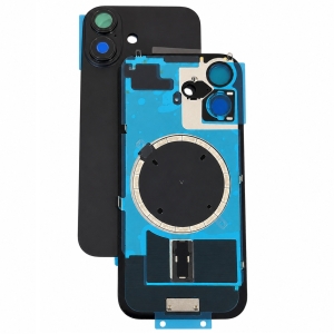 Kryt baterie iPhone 17 black + metal clip + camera lens + magnet