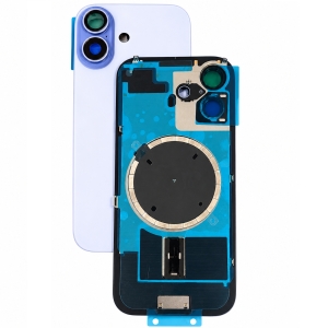 Kryt baterie iPhone 17 mist blue + metal clip + camera lens + magnet