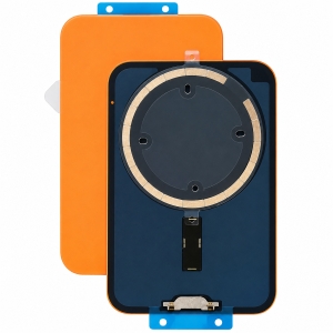 Kryt baterie iPhone 17 PRO orange + metal clip + camera lens + magnet
