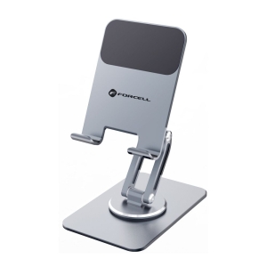 Skládací stolní držák na telefon/tablet Forcell F-Grip Fold Stand 2 360 šedý