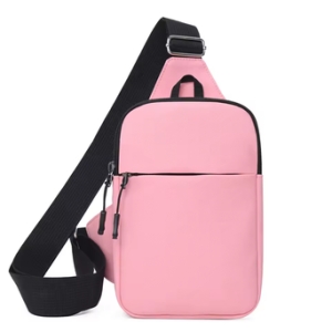 Oxford mini crossbody bag, voděodolná (20x5x15), růžová