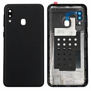 Kryt baterie Samsung A202 Galaxy A20e + sklíčko kamery black
