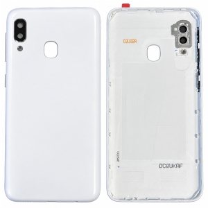 Kryt baterie Samsung A202 Galaxy A20e + sklíčko kamery white