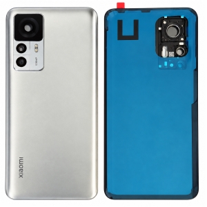 Kryt baterie Xiaomi 12T + sklíčko kamery silver