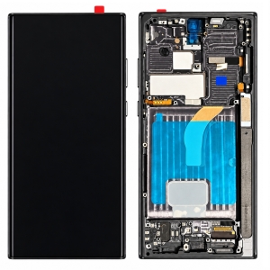 Dotyková deska Samsung S908 Galaxy S22 Ultra + LCD s rámečkem black - OLED