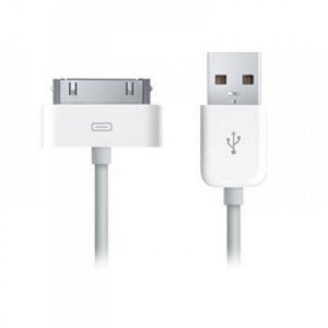 Datový kabel iPhone 3G, 3GS, 4, 4S, délka 1m, barva bílá