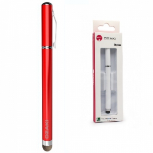 Dotykové pero (stylus) kapacitní OZAKI barva červená