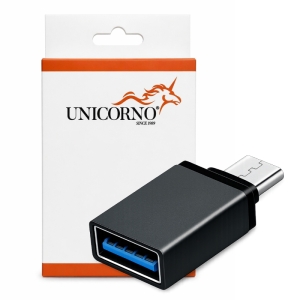 Adaptér USB OTG na USB C (SHORT), barva černá