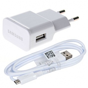 Nabíječ Samsung ETA-U90EWE + kabel ECB-DU4AWE - micro USB 2A (bulk) bílá