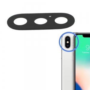 Sklíčko zadní kamery iPhone X - bez rámečku