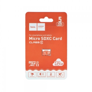 Paměťová karta micro SD HOCO 128GB Class 10 (USB 3.0) High Speed Blistr
