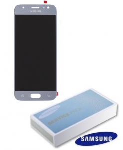 Dotyková deska Samsung J330 Galaxy J3 (2017) + LCD silver Service Pack - originál