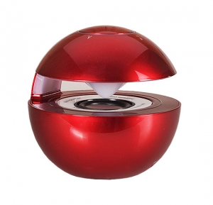 Mini reproduktor BlueTooth LED BALL barva červená